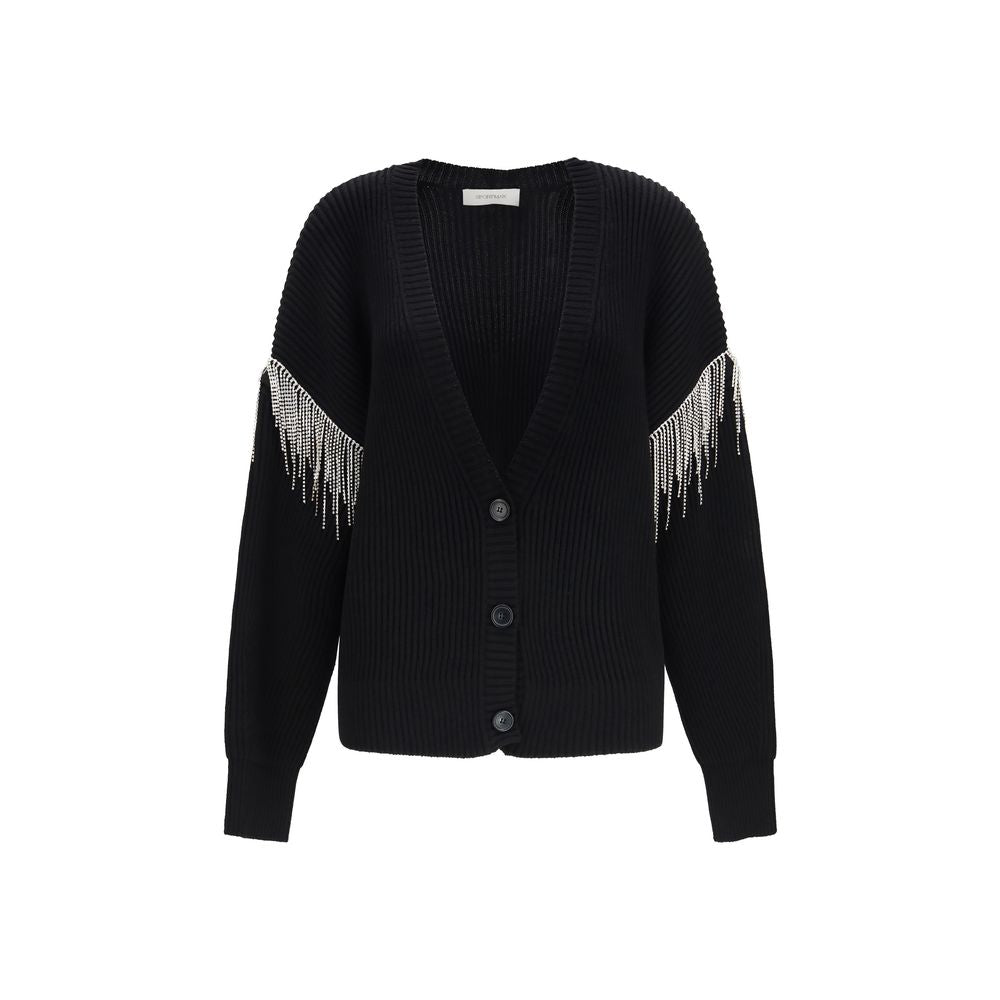 Max Mara Strickjacke aus schwarzer Wolle Oves Aries