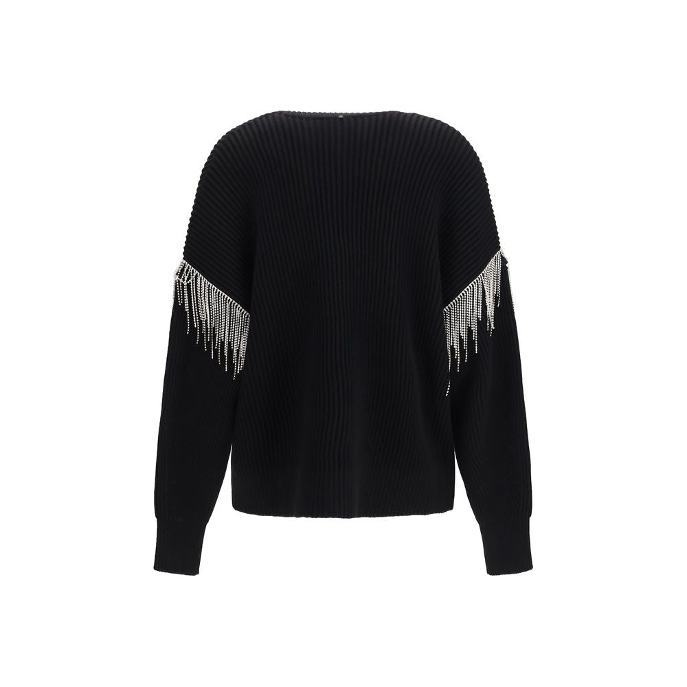 Max Mara Strickjacke aus schwarzer Wolle Oves Aries