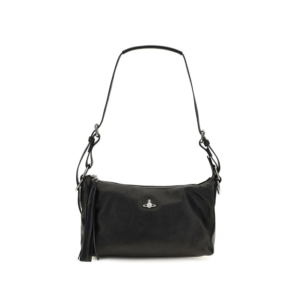 Vivienne Westwood Schwarze Lammleder-Handtasche