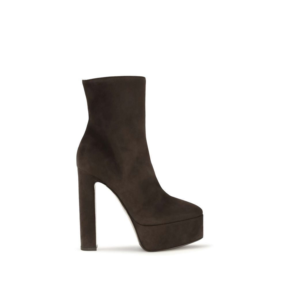LE SILLA Braune Wildleder-Ankle Boots