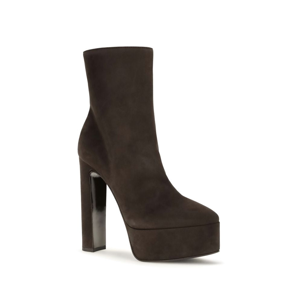 LE SILLA Braune Wildleder-Ankle Boots