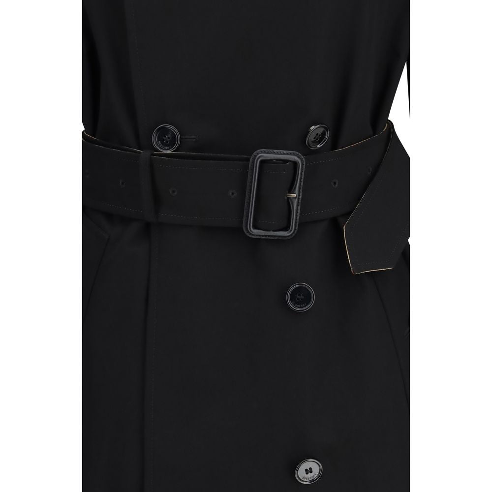 Burberry Schwarzer Baumwollmantel