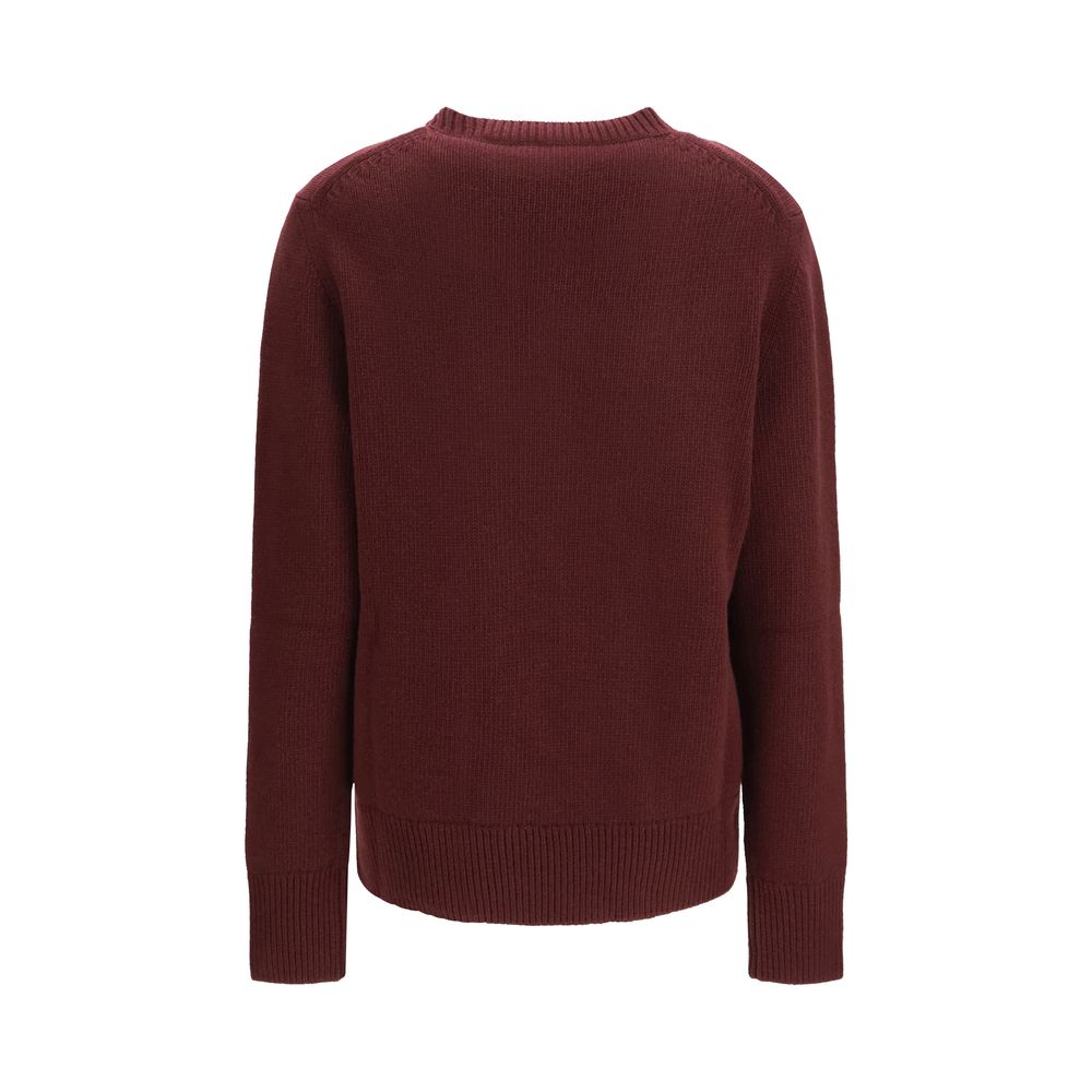 Burberry Sweatshirt aus Lammwolle in Bordeauxrot, Modell Aries