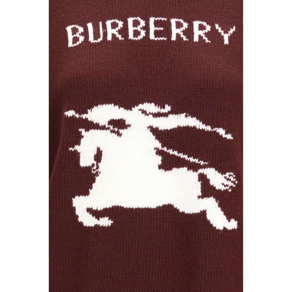 Burberry Sweatshirt aus Lammwolle in Bordeauxrot, Modell Aries