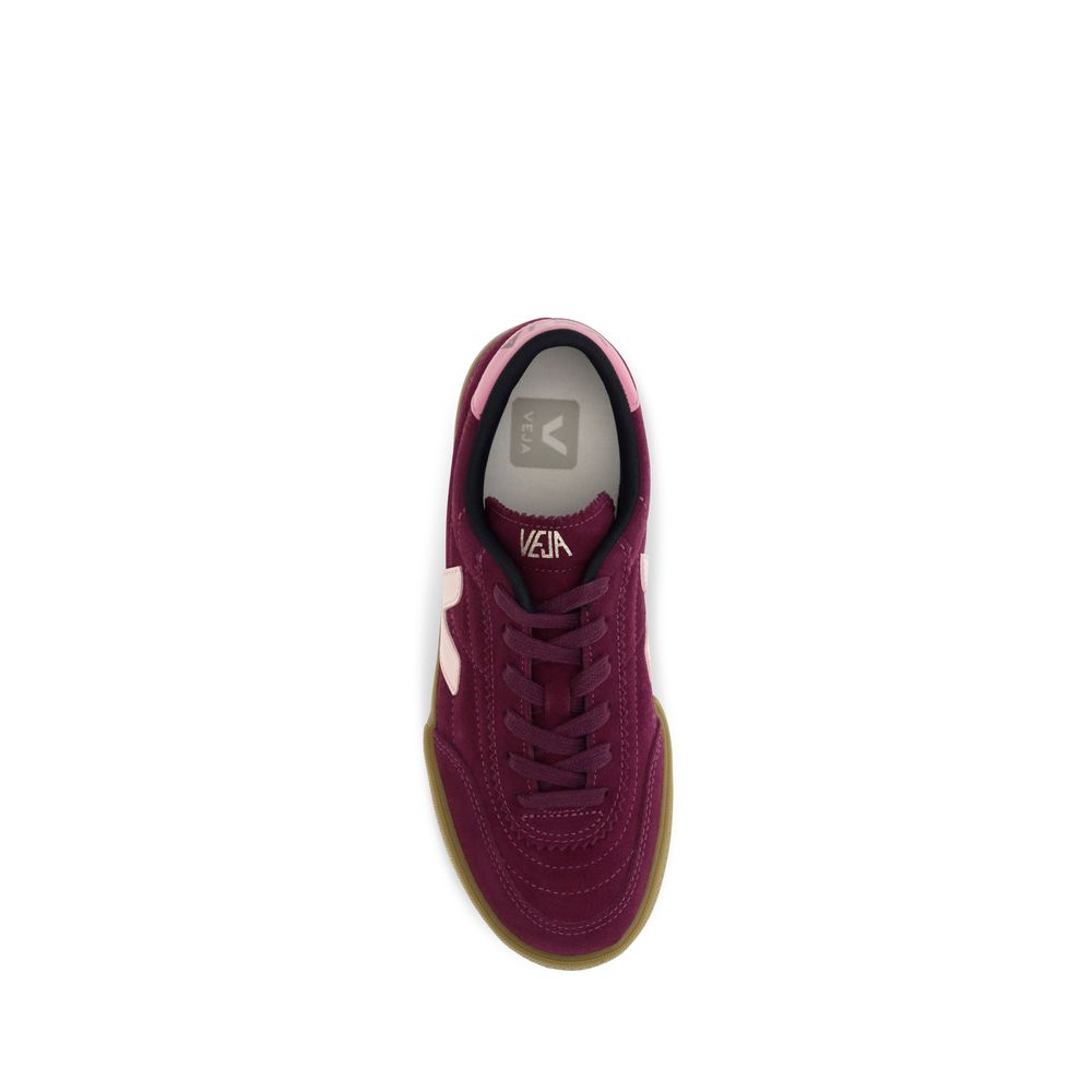 Veja Lila Wildleder-Sneaker