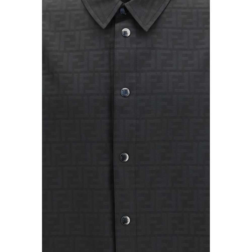 Fendi Schwarzes Hemd aus Polyester