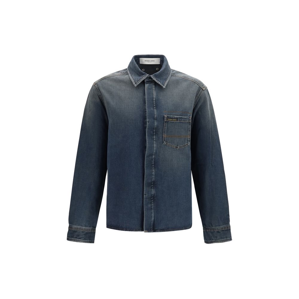 Golden Goose Blaues Denim-Hemd