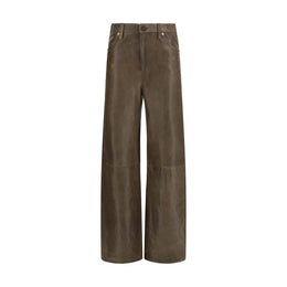 Golden Goose Braune Lederhose