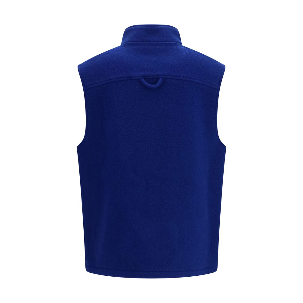RIER Ärmellose Jacke aus Lammwolle Aries in Blau