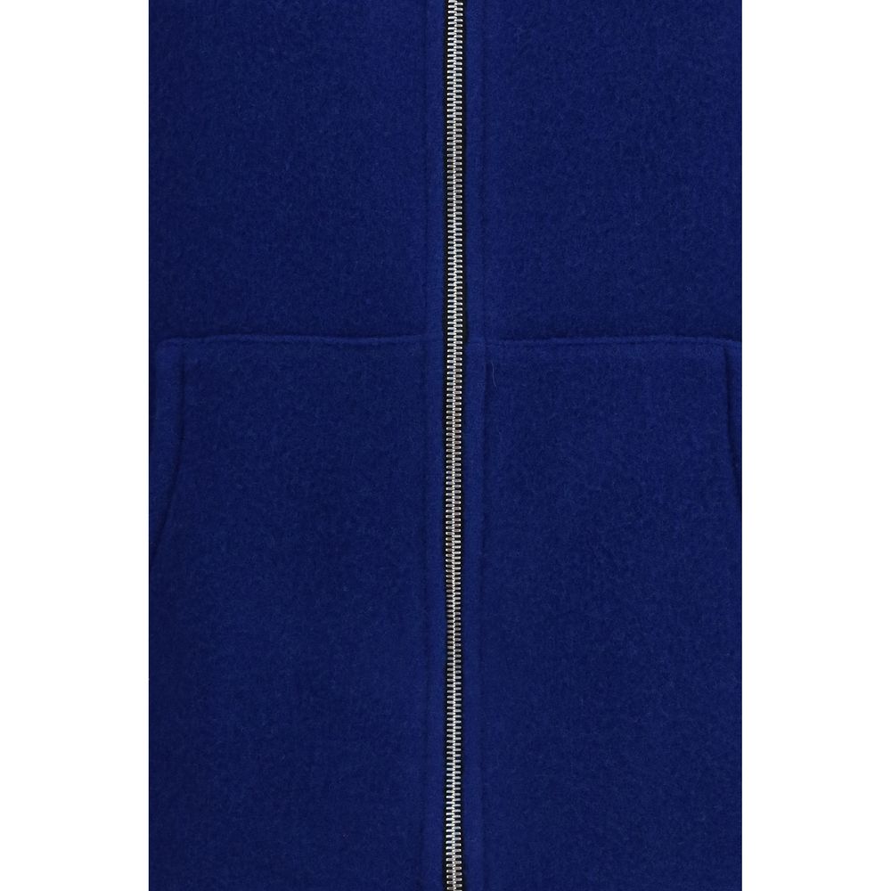 RIER Ärmellose Jacke aus Lammwolle Aries in Blau