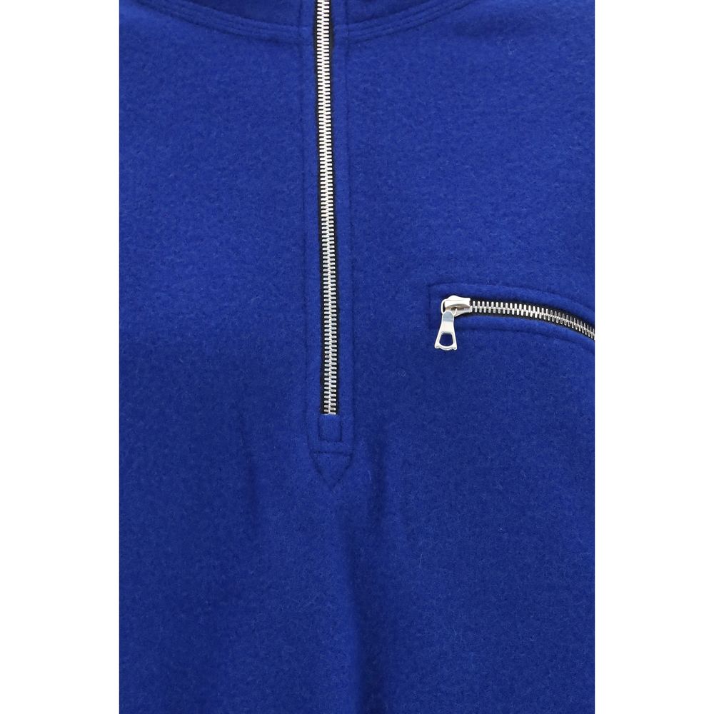 RIER Blauer Wollpullover Oves Aries