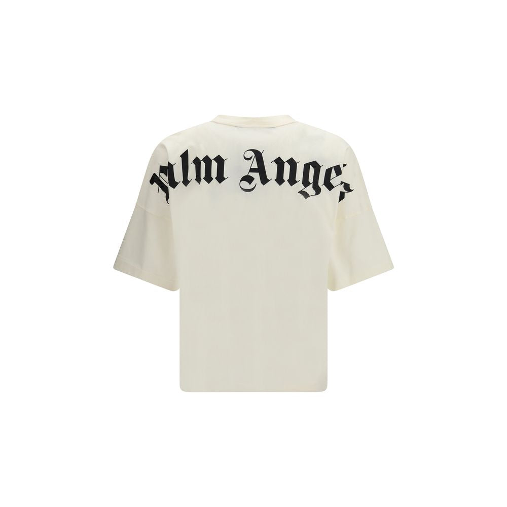 Palm Angels Beiges Baumwoll-T-Shirt