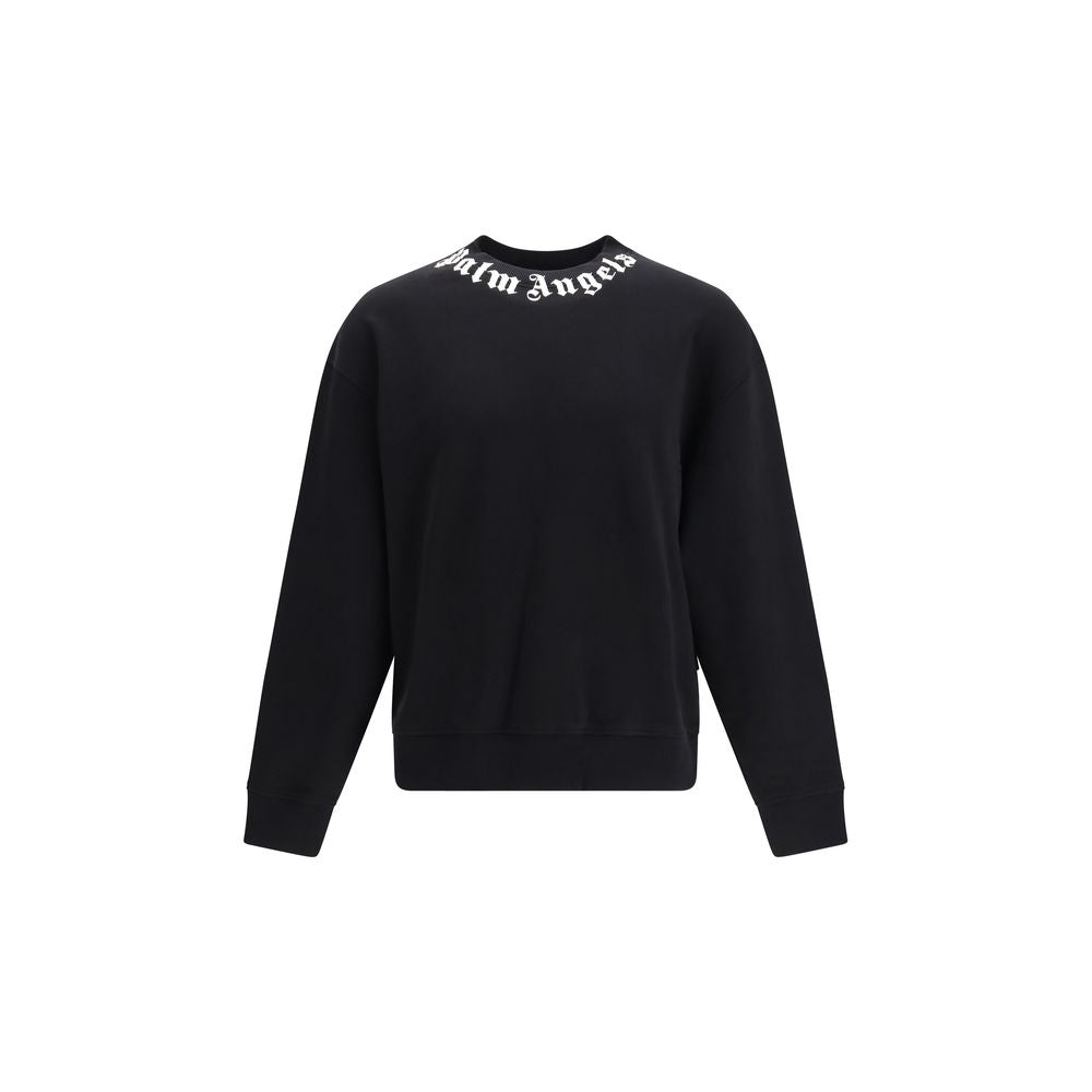 Palm Angels Schwarzer Baumwoll-Sweatshirt