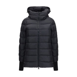 Herno Schwarze Polyester-Jacke in voller Länge