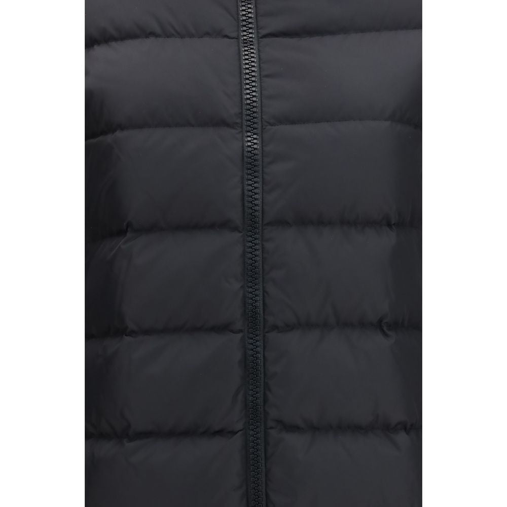 Herno Schwarze Polyester-Jacke in voller Länge