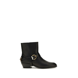 PINKO Schwarze Ankle Boots aus Kalbsleder Bos Taurus