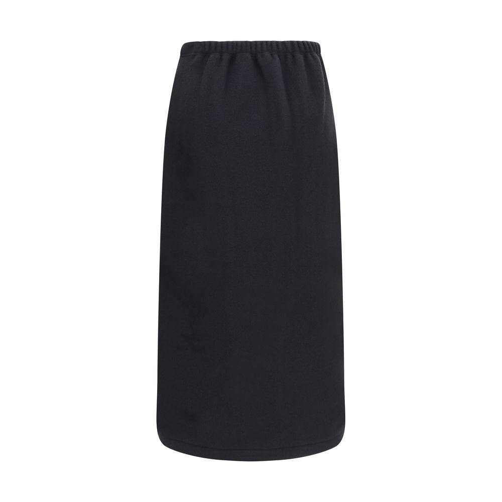 RIER Schwarzer Oves Aries Wollrock Midi