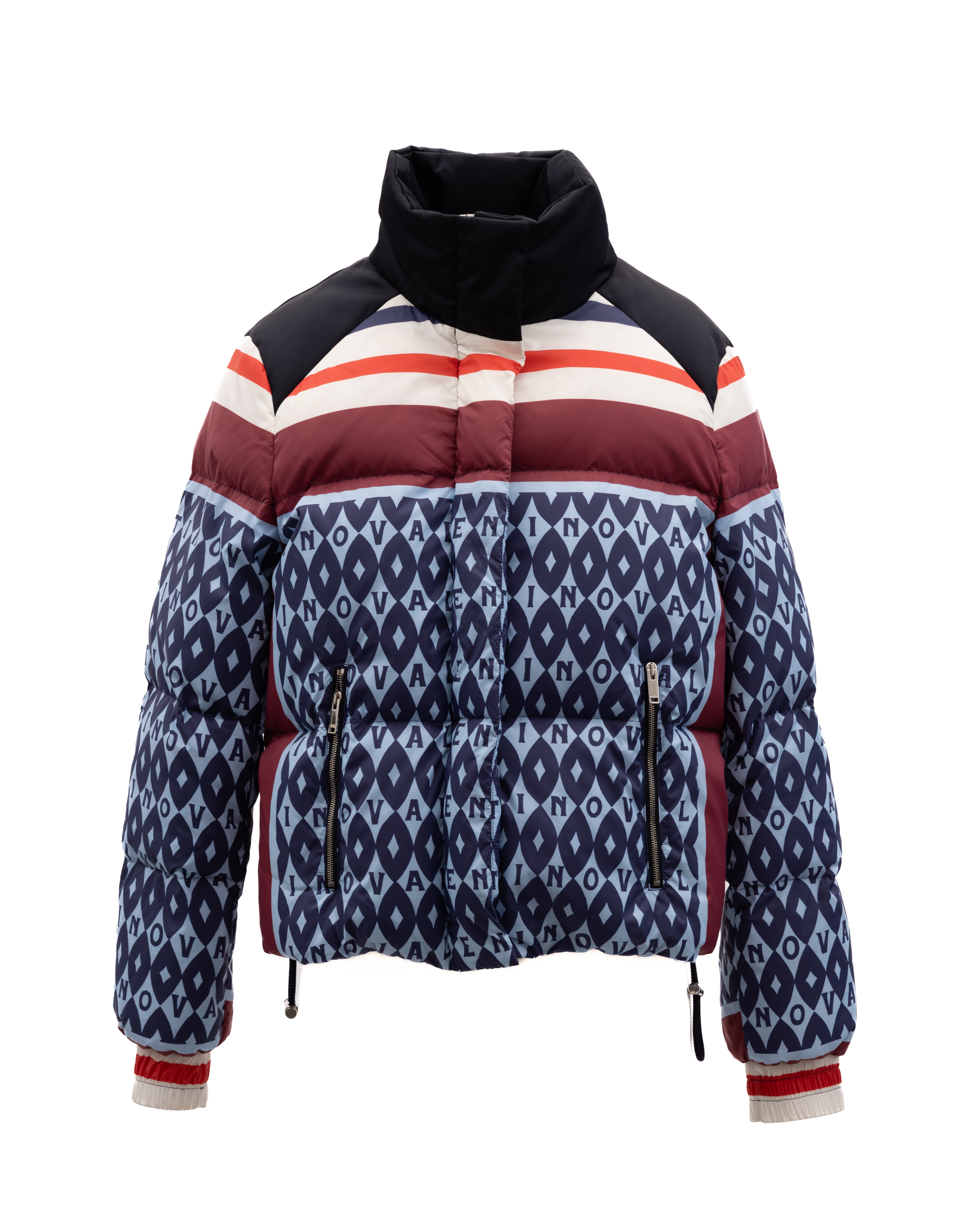 Valentino Garavani Damen Wollmantel in Burgunderrot
