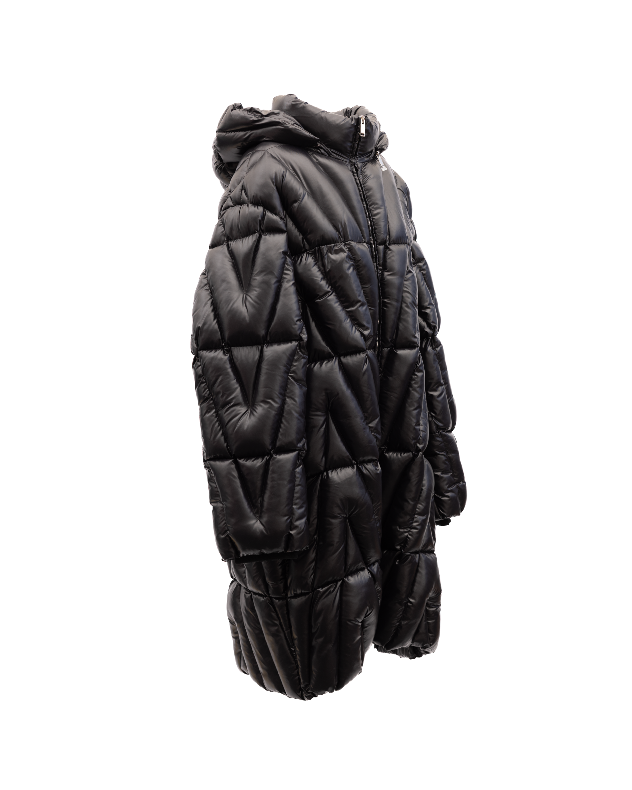 Valentino Garavani Schwarzer Wollmantel für Damen