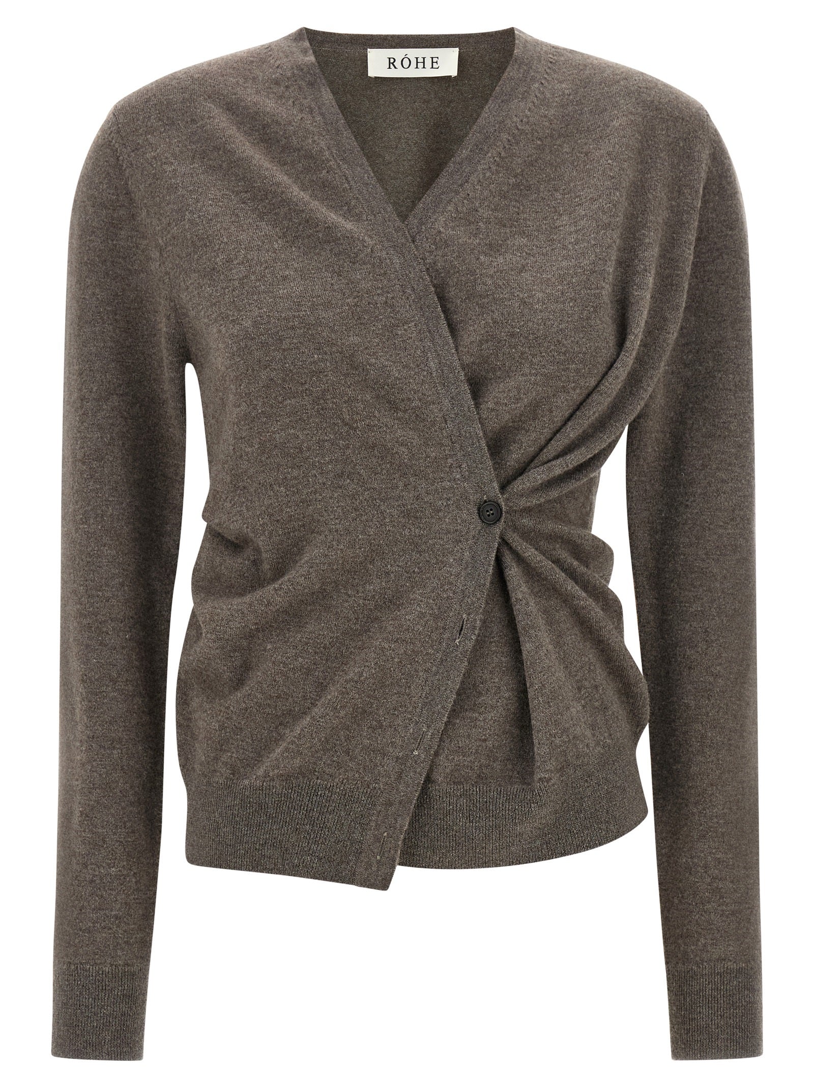 Rohe Brauner Wollcardigan