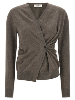 Rohe Brauner Wollcardigan