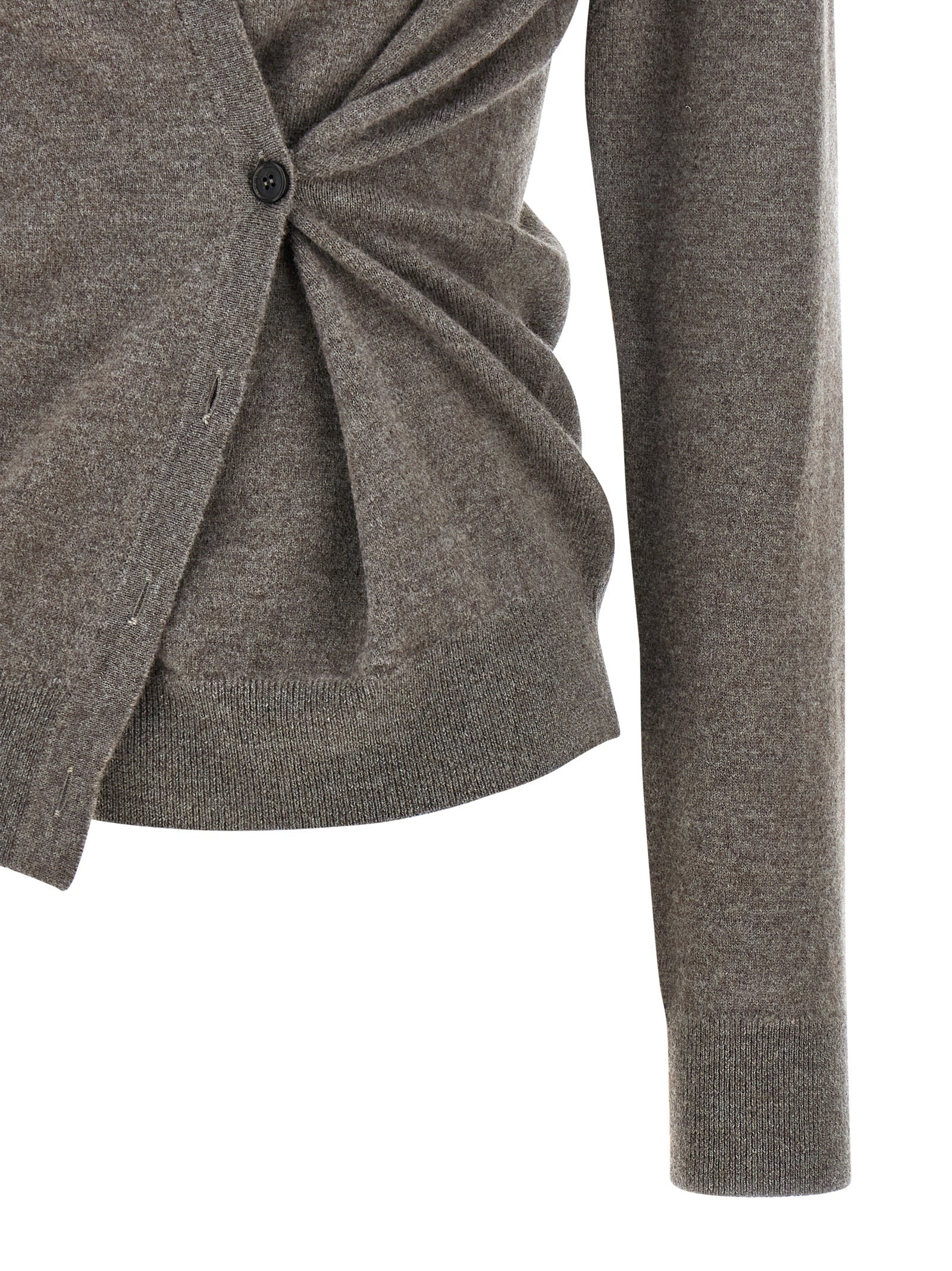 Rohe Brauner Wollcardigan