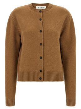 Rohe Brauner Wollcardigan