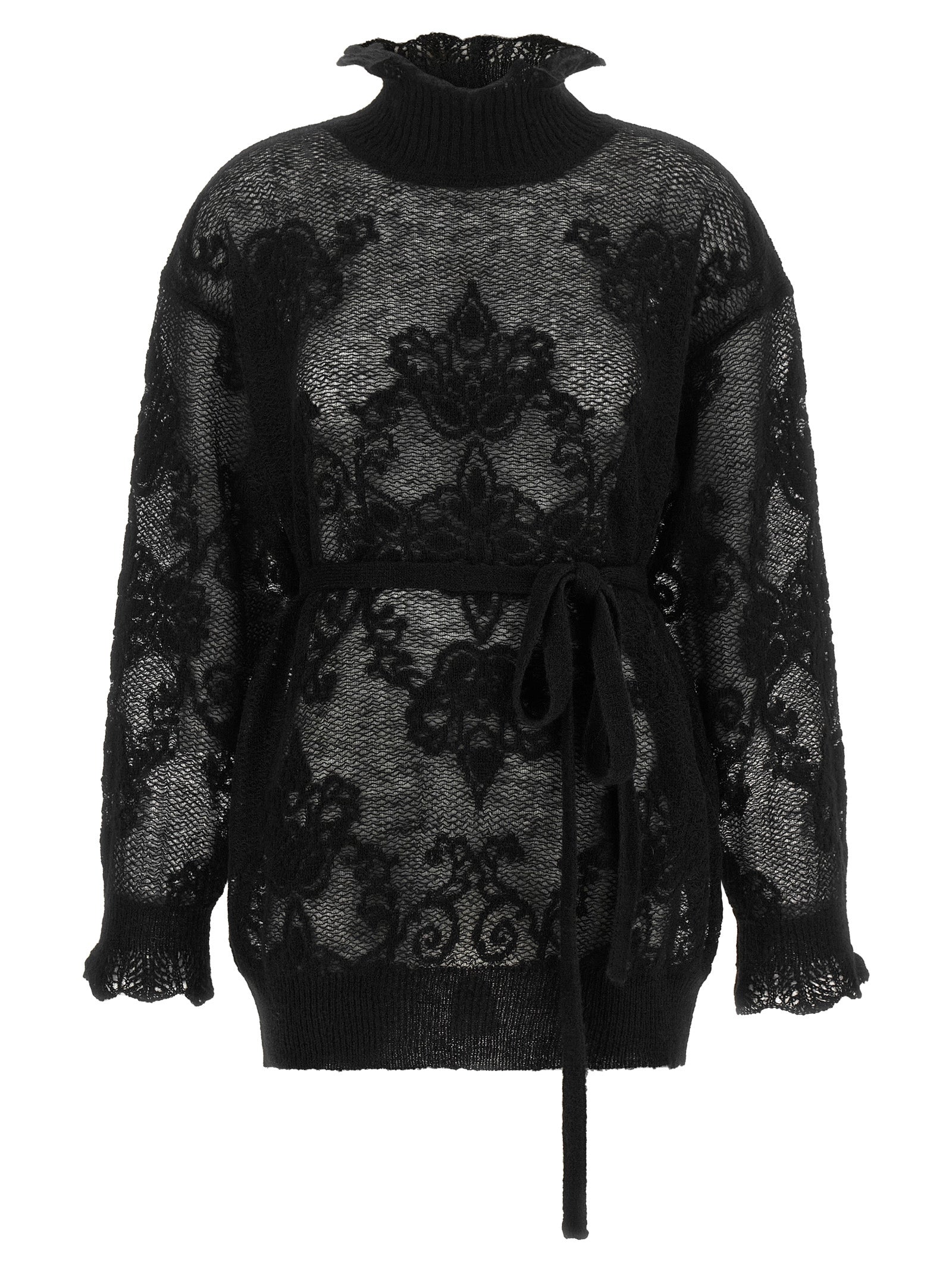 Twinset Schwarzer Cardigan aus Polyamid