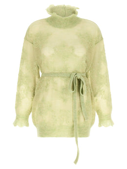 Twinset Zweifarbige Polyamid-Strickjacke