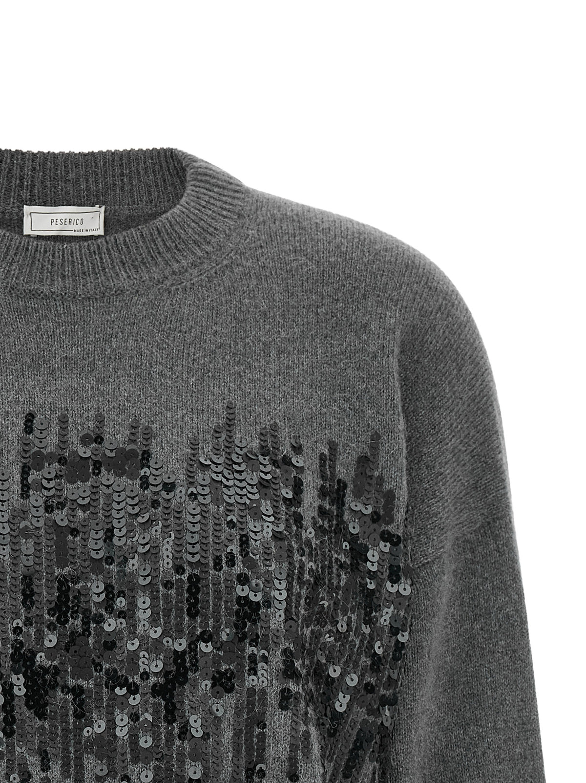 Peserico Grauer Wollcardigan