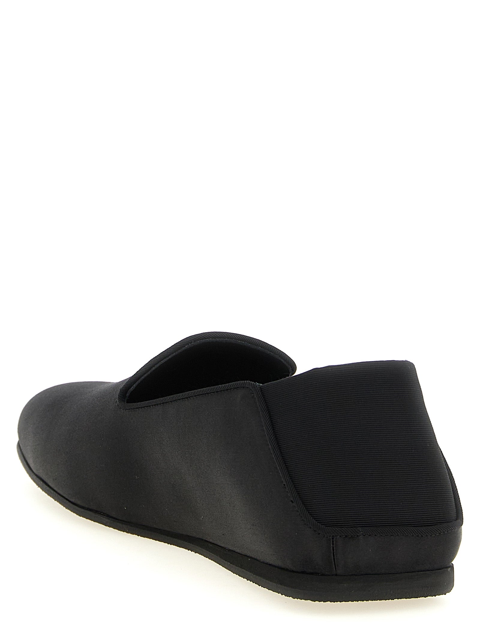 Giuseppe Zanotti Schwarze Loafer aus Viskose zum Hineinschlüpfen