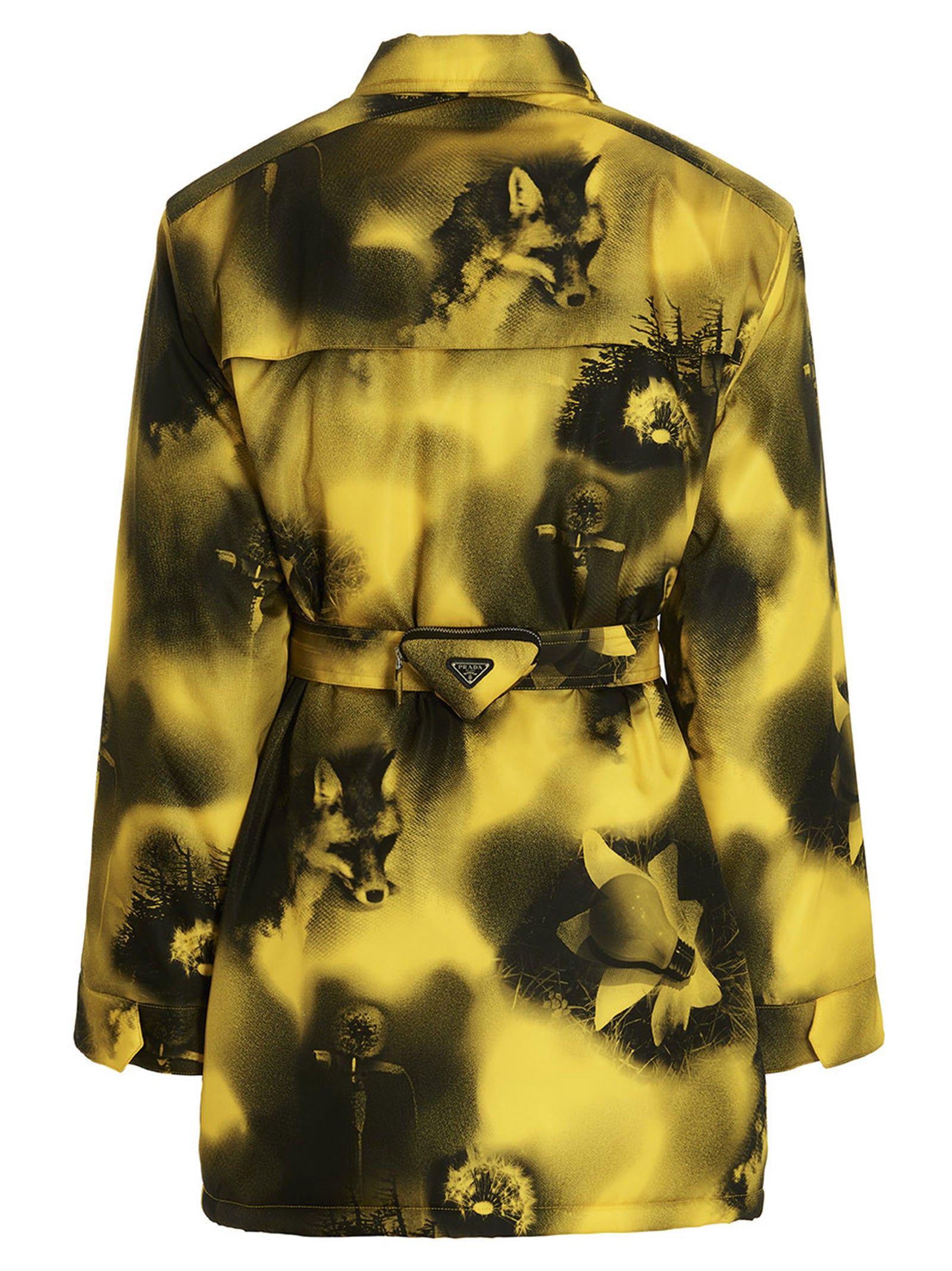 Prada Zweifarbiger Parka aus Polyamid