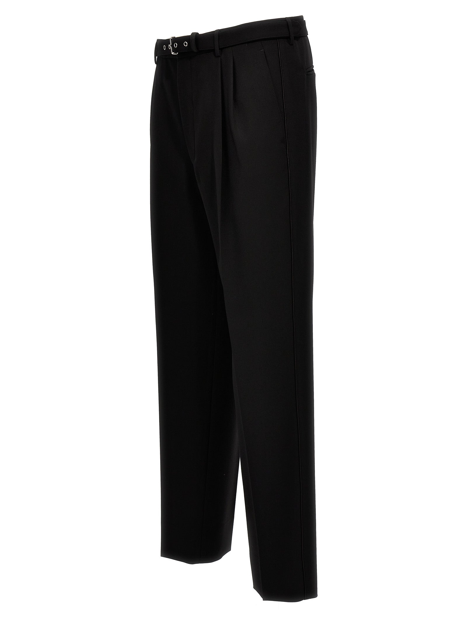 Prada Schwarze Hose aus reiner Schurwolle