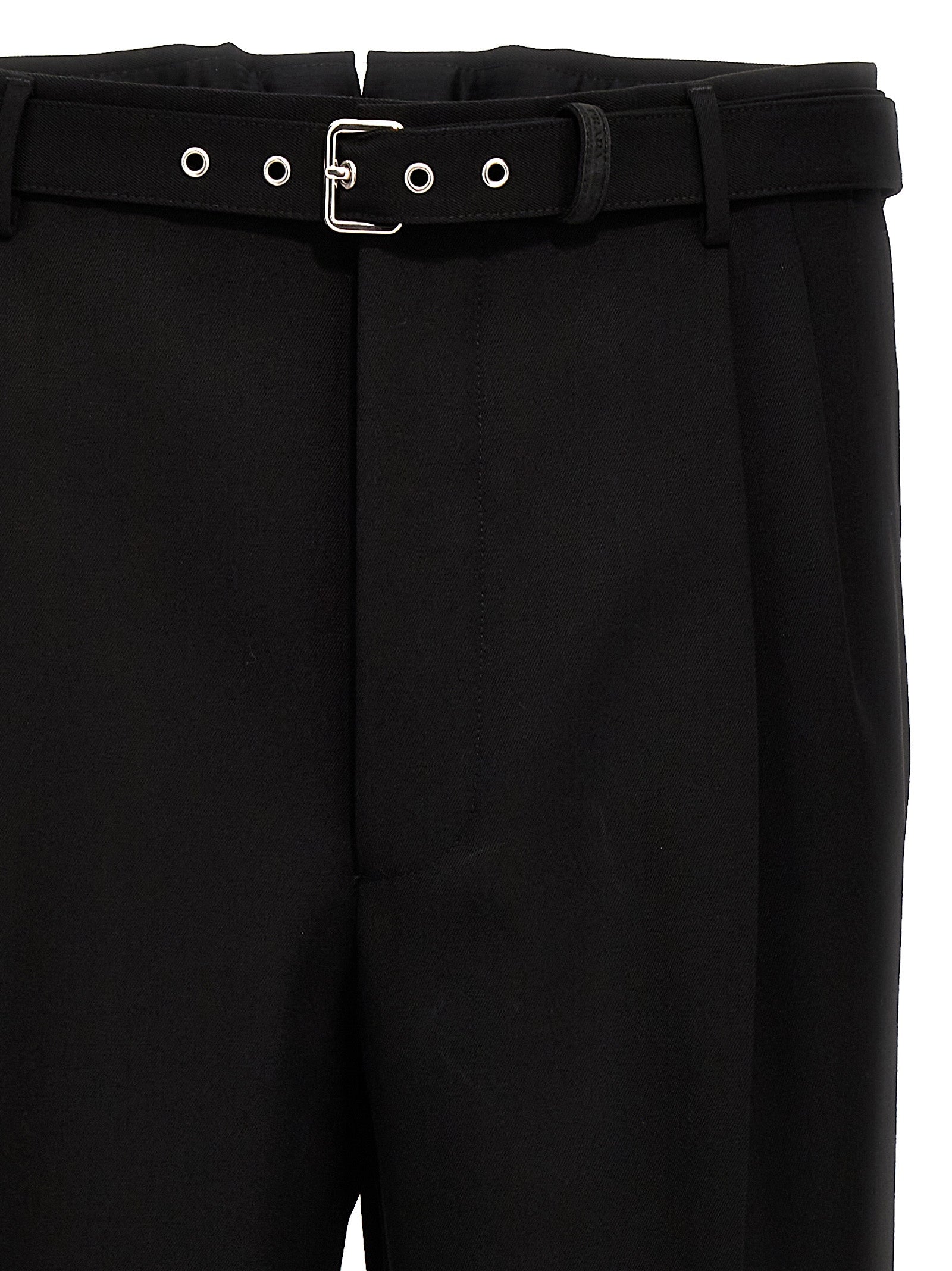 Prada Schwarze Hose aus reiner Schurwolle