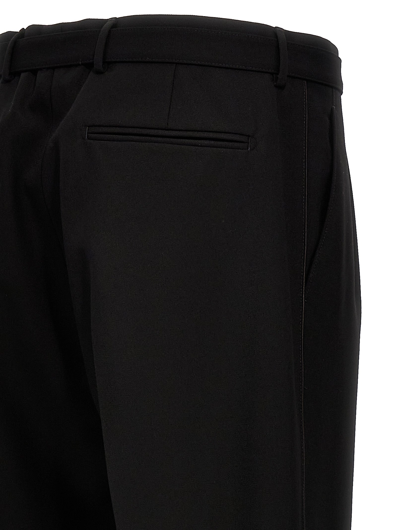 Prada Schwarze Hose aus reiner Schurwolle
