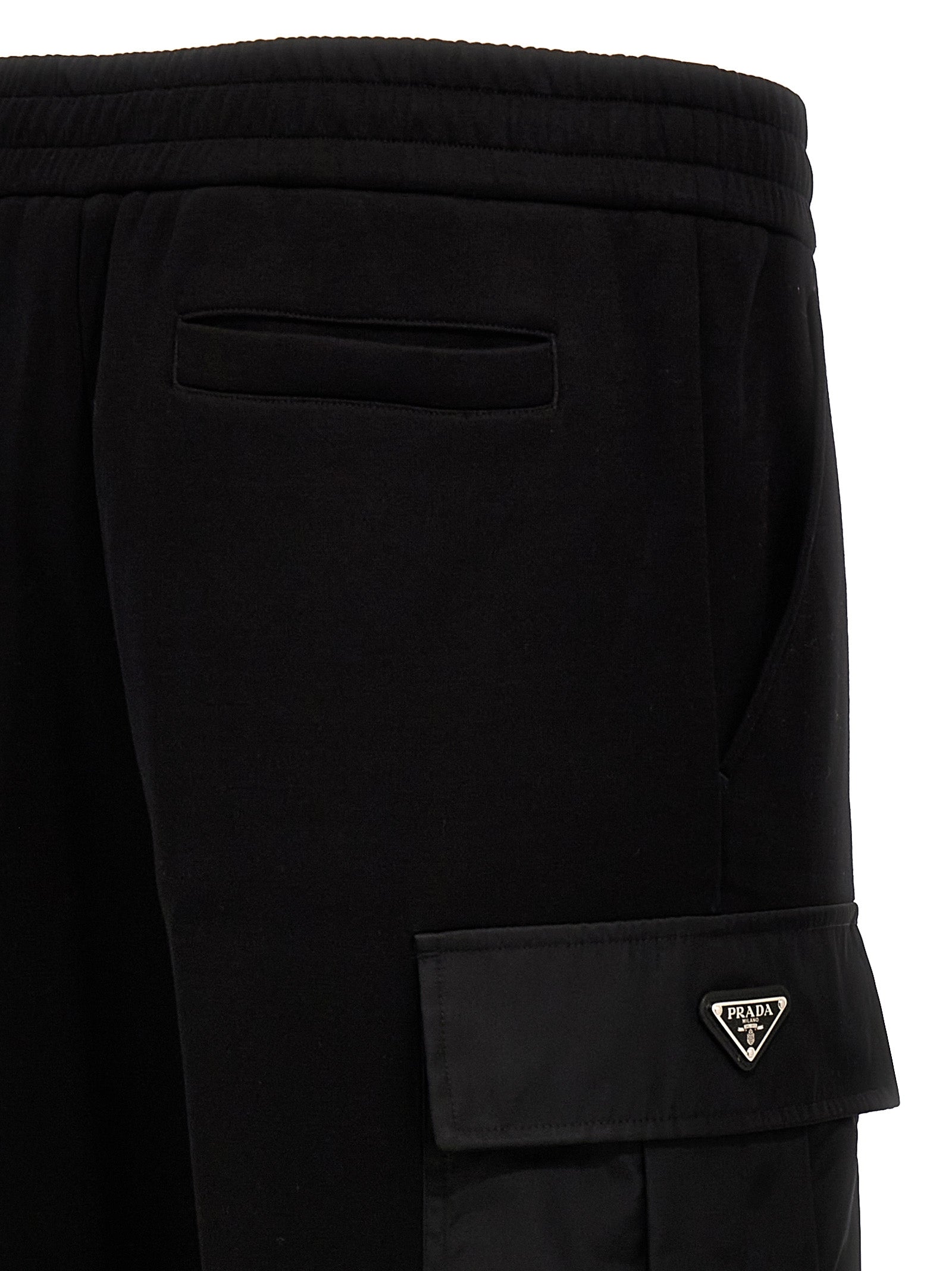 Prada Schwarze Baumwoll-Jogginghose (Trainingshose)