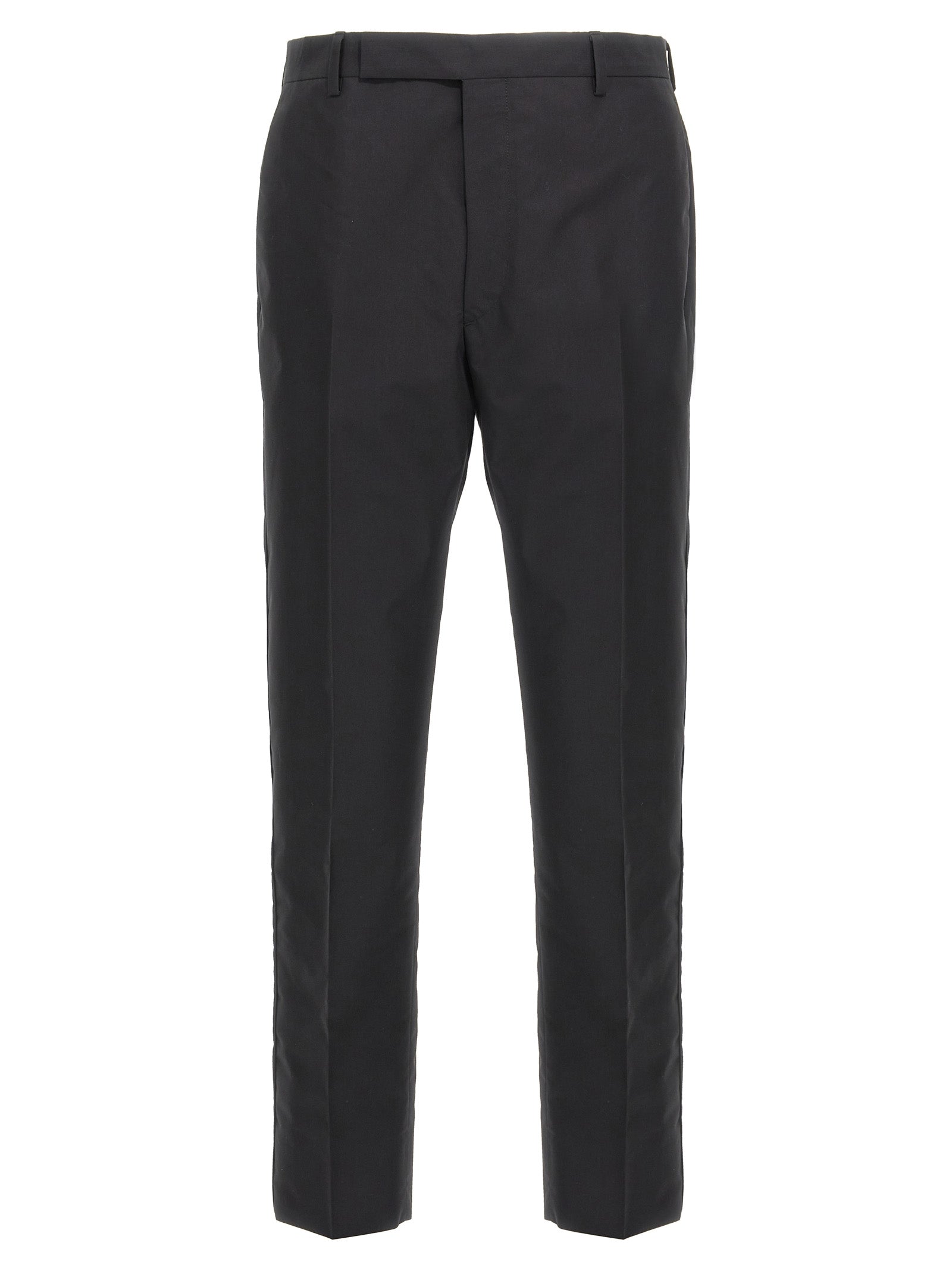 Prada Schwarze Baumwoll-Röhrenhose