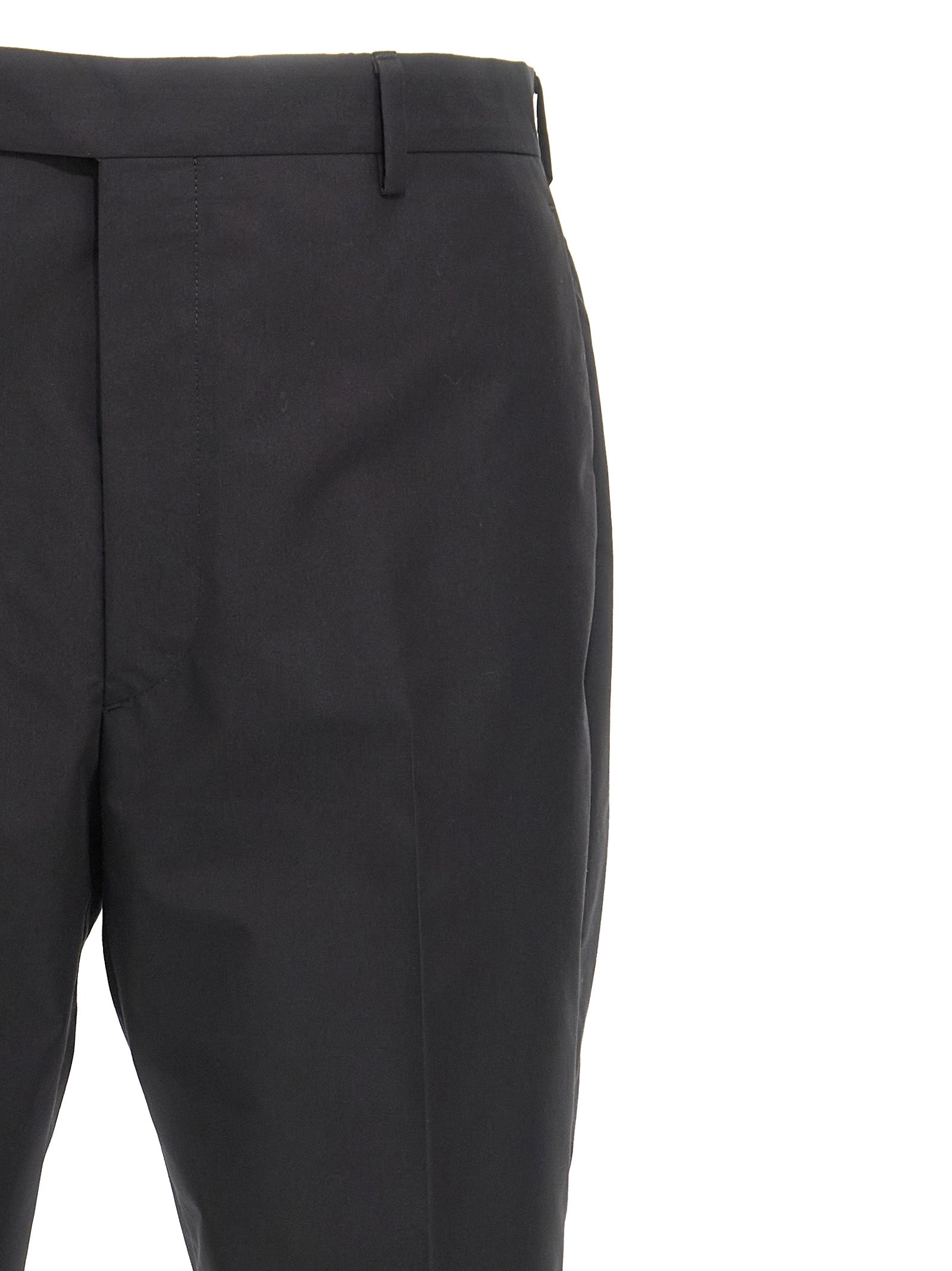 Prada Schwarze Baumwoll-Röhrenhose