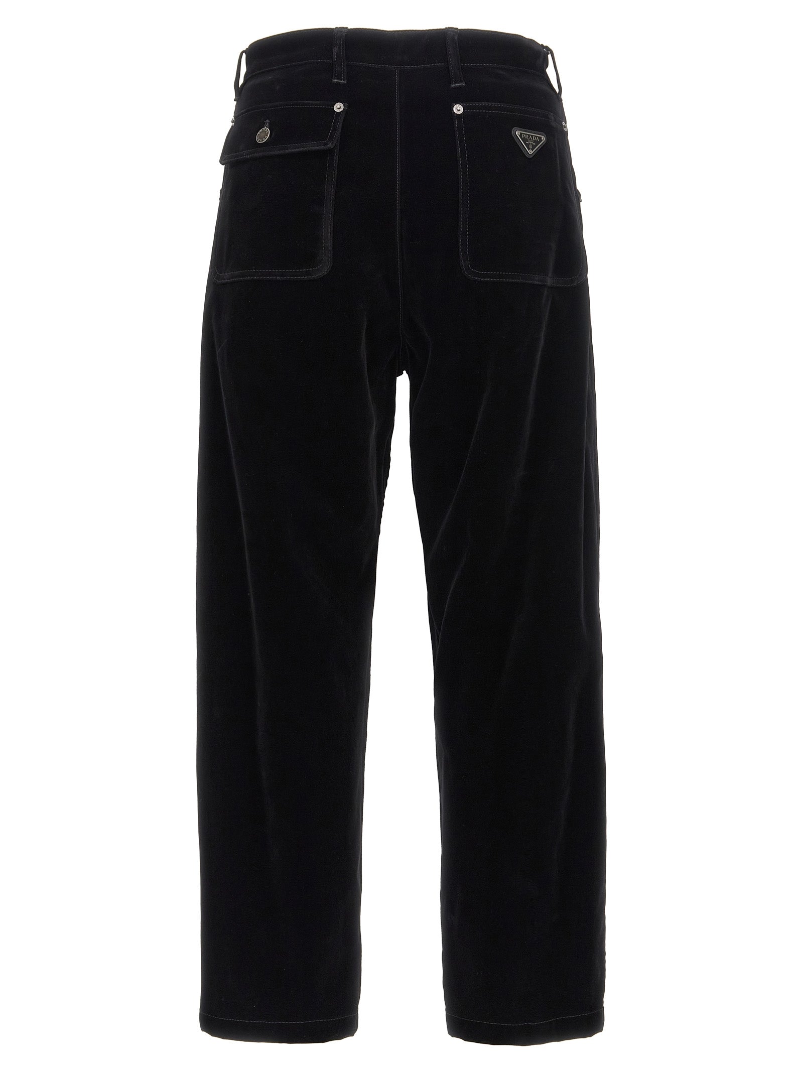 Prada Schwarze Baumwoll-Freizeithose