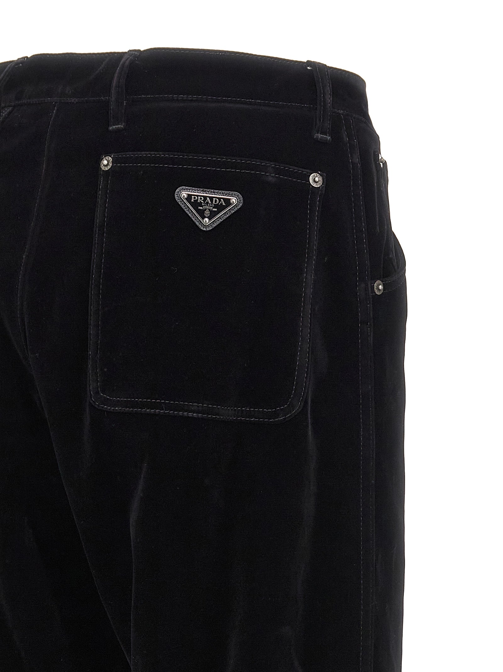 Prada Schwarze Baumwoll-Freizeithose