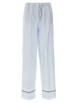Prada Blaue Baumwoll-Freizeithose