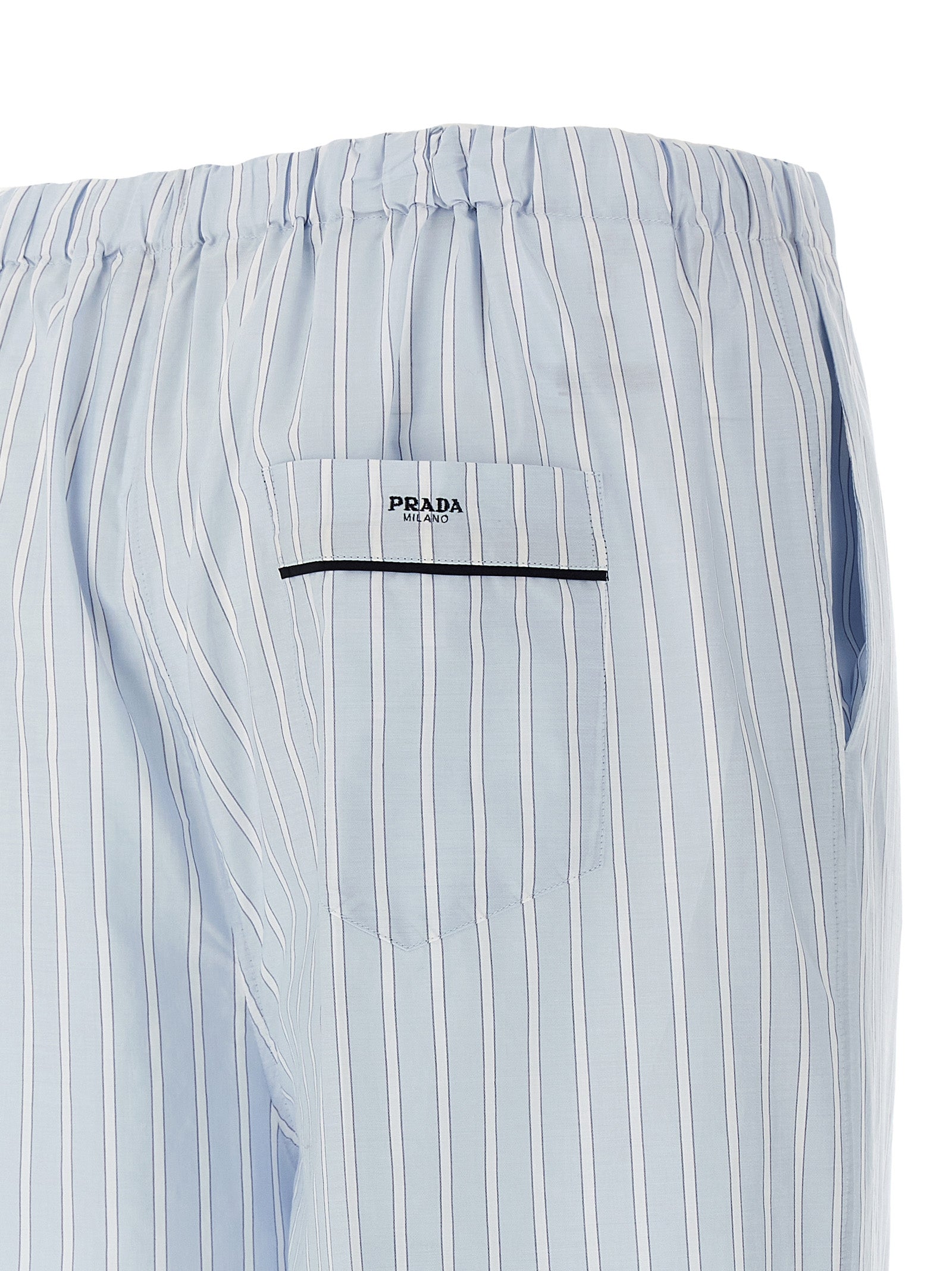 Prada Blaue Baumwoll-Freizeithose