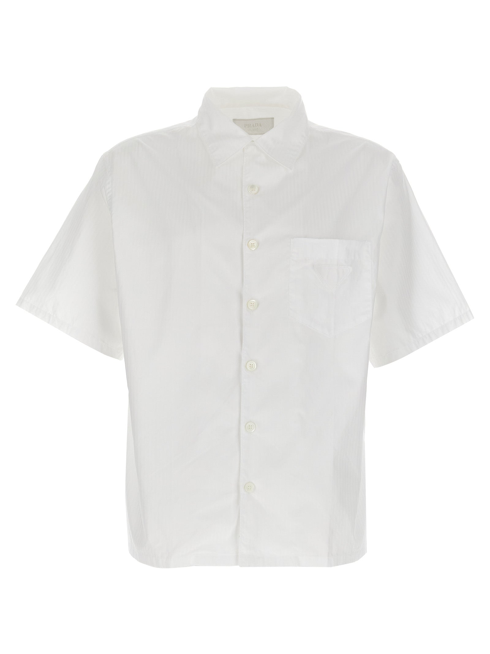 Prada Weiße Baumwollbluse