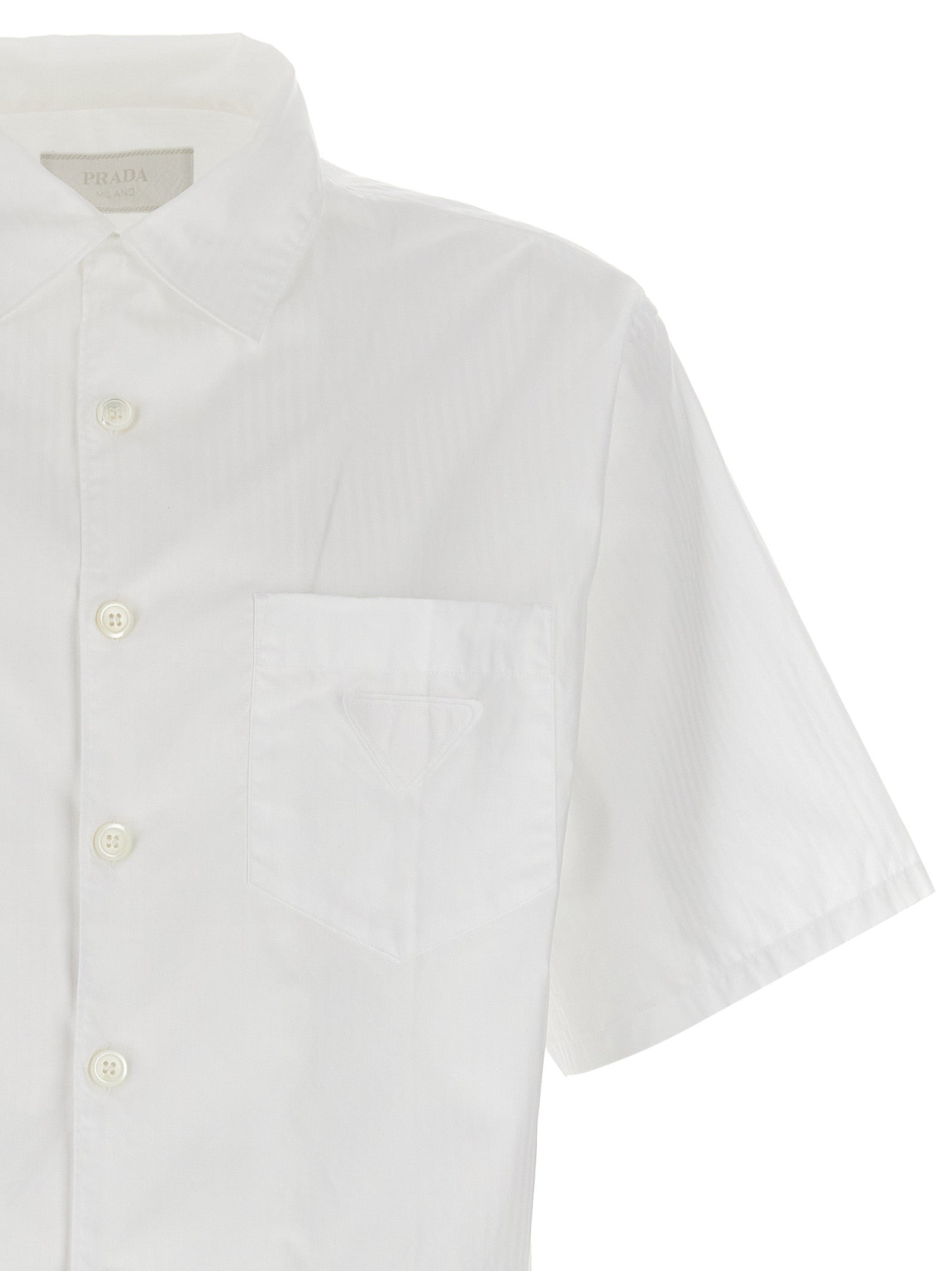 Prada Weiße Baumwollbluse