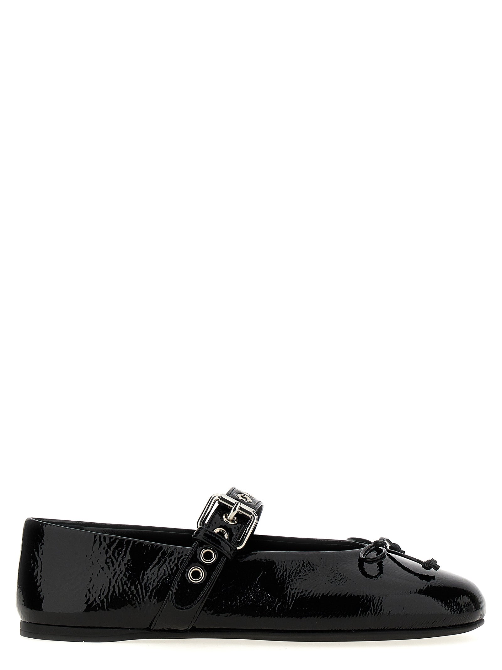 Miu Miu Schwarze Ballerinas aus Kalbsleder