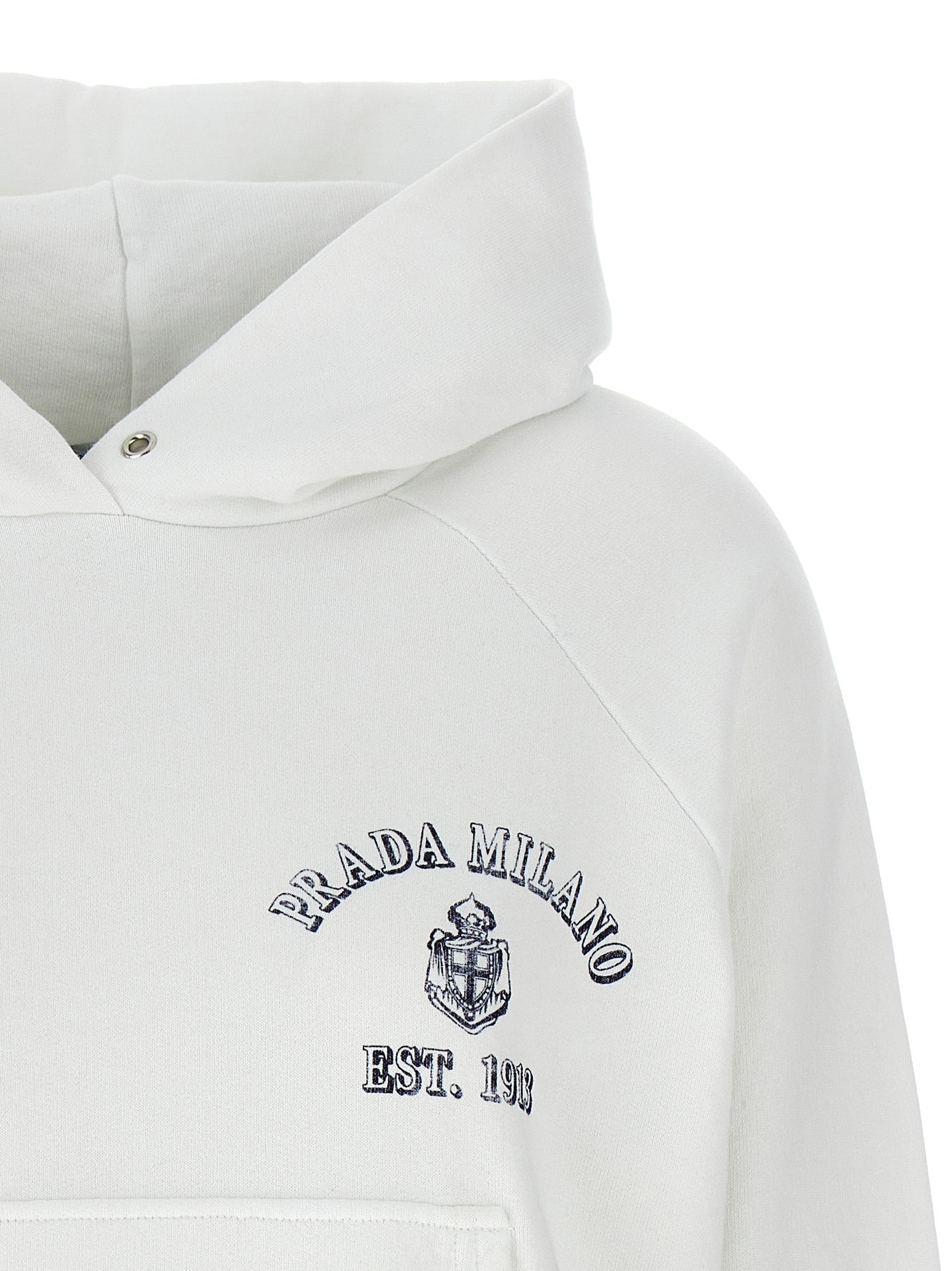 Prada Weißes Baumwoll-Sweatshirt
