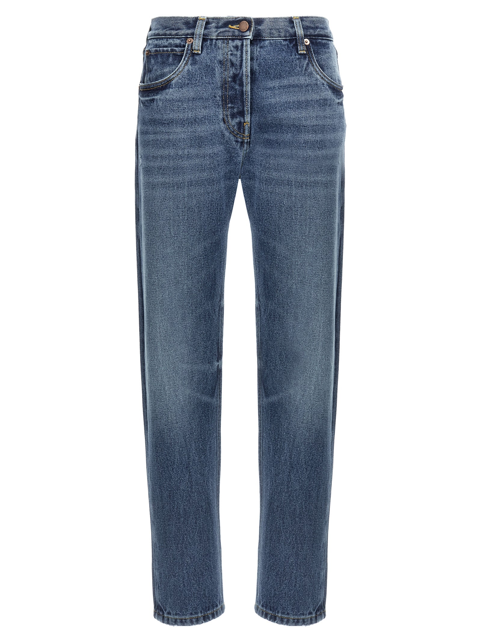 Prada Blaue Jeans aus Baumwolle im geraden Schnitt