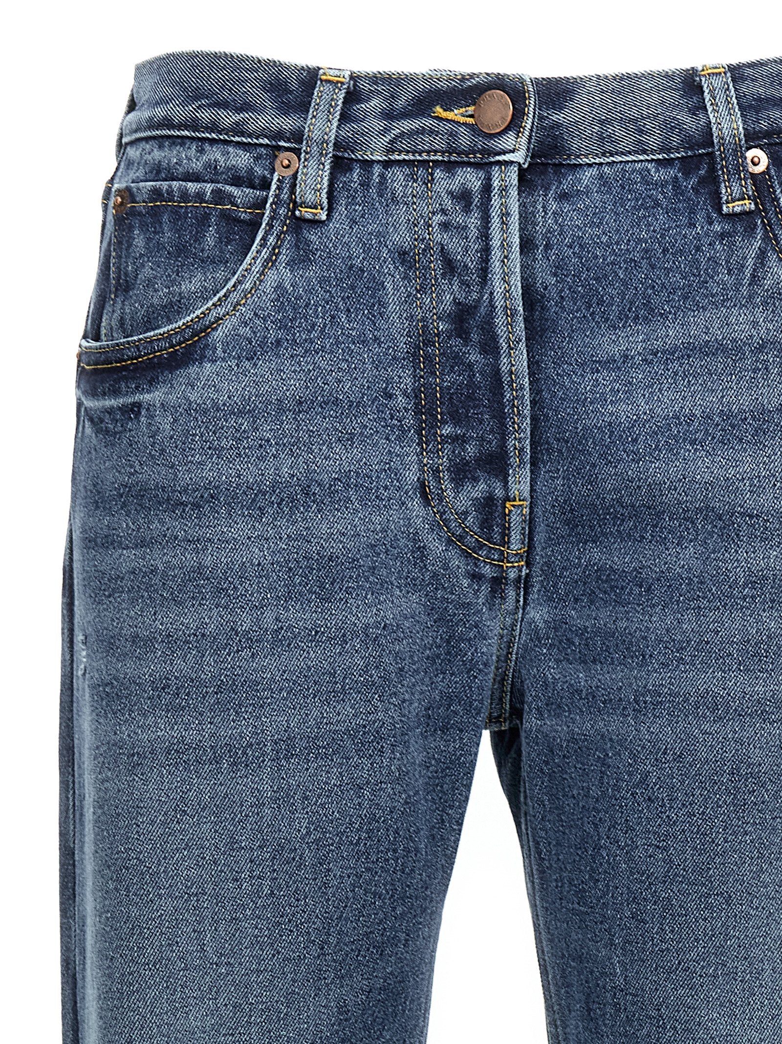 Prada Blaue Jeans aus Baumwolle im geraden Schnitt