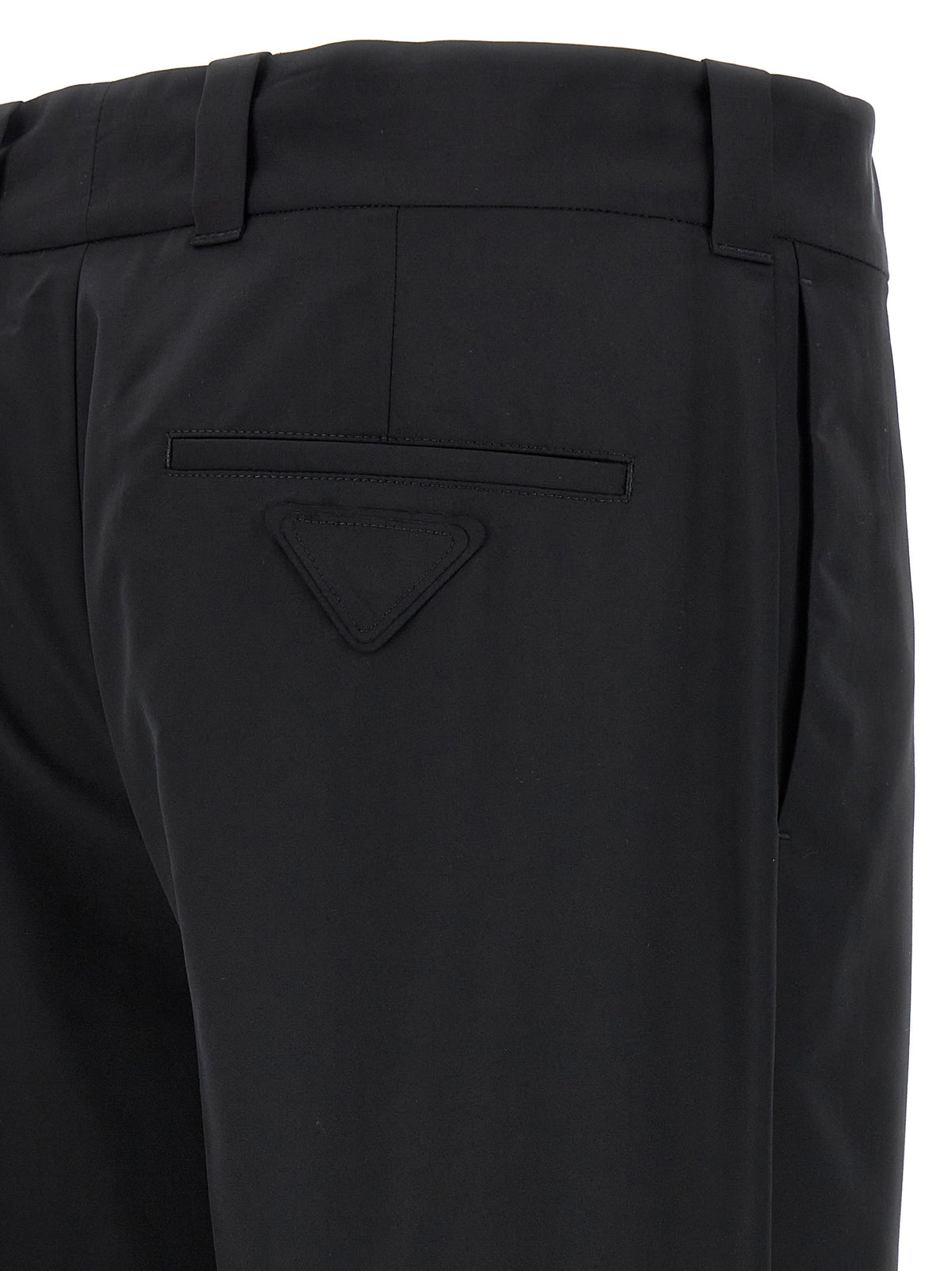 Prada Schwarze Hose aus reiner Schurwolle