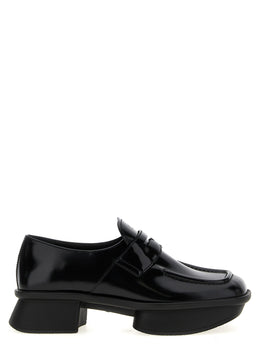 Prada Schwarze Loafer aus Kalbsleder zum Hineinschlüpfen